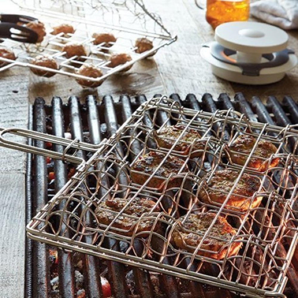 Pampered Chef Meatball Slider Grill Basket NIB